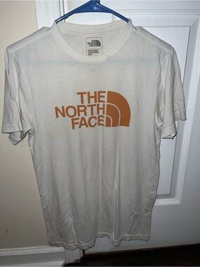 The North Face Men’s Cream Tee with Rust Logo